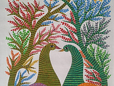 Gond Art | Canvas Gond Painting ( 2 x 3 Feet ) D