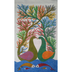 Gond Art | Canvas Gond Painting ( 2 x 3 Feet ) D