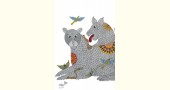 Buy Gond Painting - indian art - Three Tigers