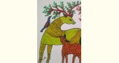 Buy Hand Painted Gond  Painting  - Deer Family