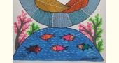 Buy Hand Painted Gond  Painting  - Two Peacock