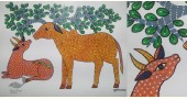 Gond Painting - indian art Cow & Calf