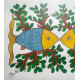 Gond Painting - indian art Fishes 