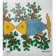 Gond Painting - indian art Fishes 