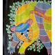 Gond Painting - indian art Wild Cat