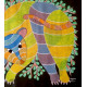 Gond Painting - indian art Wild Cat