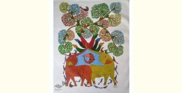 Gond Art ~ Hand Painted Gond Painting (36" x 48")