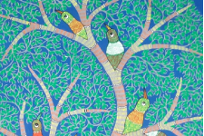 Gond Art ~ Hand Painted Gond Painting - Tree Of Life