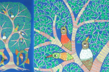 Gond Art ~ Hand Painted Gond Painting - Tree Of Life