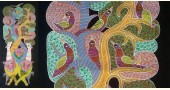 Gond Painting - indian art Peahen & Peacock