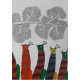 Buy Canvas Gond Painting - birds on indian art