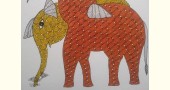 Buy Hand Painted Gond Painting Elephant & Deer