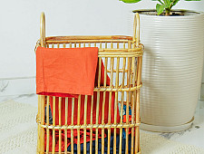 Home Decor Furniture | Rattan Rectangular Laundry Basket