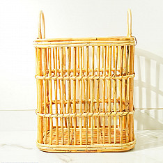 Home Decor Furniture | Rattan Rectangular Laundry Basket