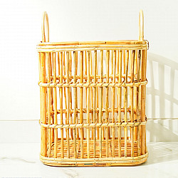 Home Decor Furniture | Rattan Rectangular Laundry Basket