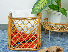 Home Decor Furniture | Woven Rattan Laundry Basket