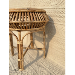 Home Decor Furniture | Cane Wood - Handmade  Cane Damroo Stool