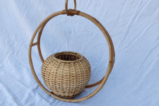 Home Decor Furniture | Cane Wood - Handmade Designer Hanging Planter 