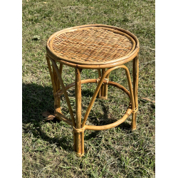 Home Decor Furniture | Cane Wood - Woven Side Table 