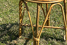 Home Decor Furniture | Cane Wood - Handmade Designer Spiral Stool 