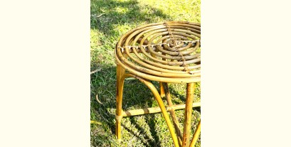 Home Decor Furniture | Cane Wood - Handmade Designer Spiral Stool 