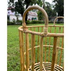 Home Decor Furniture | Cane Wood - Handmade Laundry Basket 