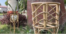 Home Decor Furniture | Cane Wood -  Aztec Planter Stand