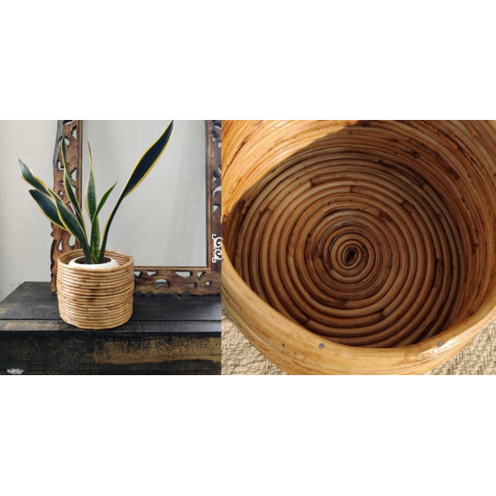 shop Cane Wood - Designer Handmade Coiled Planter