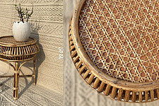 Home Decor Furniture | Cane Wood - Handmade  Cane Damroo Stool