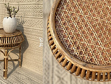 Home Decor Furniture | Cane Wood - Handmade  Cane Damroo Stool