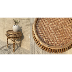 Home Decor Furniture | Cane Wood - Handmade  Cane Damroo Stool