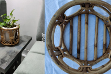 Home Decor Furniture | Cane Wood - Handmade Designer  Classic Planter