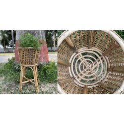 Home Decor Furniture | Cane Wood - Handmade Jaal Planter Stand 