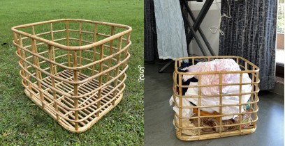 Home Decor Furniture | Cane Wood - Handmade Wicker Basket 