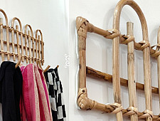 Home Decor Furniture | Cane Wood -  Hook Organiser