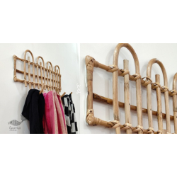 Home Decor Furniture | Cane Wood -  Hook Organiser