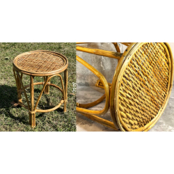 Home Decor Furniture | Cane Wood - Woven Side Table 