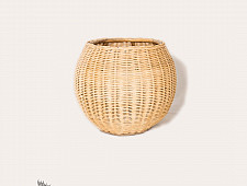 Home Decor Furniture ~ Small Wicker Planter Pot