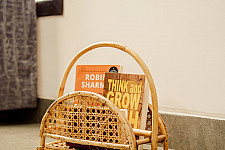 Home Decor Furniture ~ Wicker Book Holder