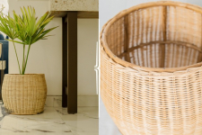 Home Decor Furniture  ~ Large Wicker Planter Pot