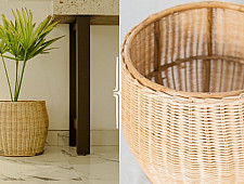 Home Decor Furniture  ~ Large Wicker Planter Pot