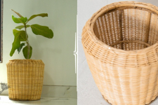 Home Decor Furniture ~ Medium Wicker Planter Pot