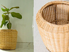 Home Decor Furniture ~ Medium Wicker Planter Pot