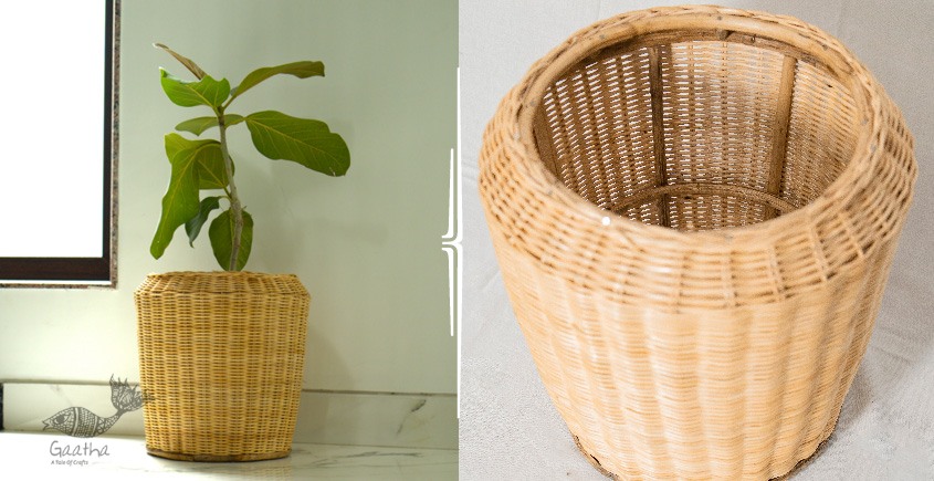 shop handmade designer home decor - Medium Wicker Planter Pot