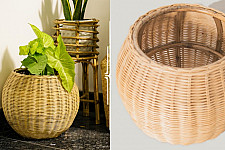 Home Decor Furniture ~ Small Wicker Planter Pot