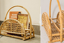 Home Decor Furniture ~ Wicker Book Holder