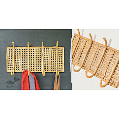 Home Decor Furniture  ~  Wicker Hook Organiser