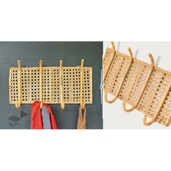 shop handmade designer home decor -  Wicker Hook Organiser 