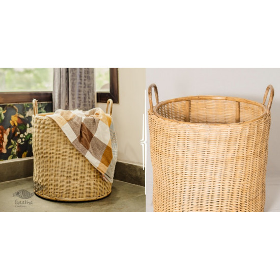 shop handmade designer home decor -  Wicker Laundry Basket 