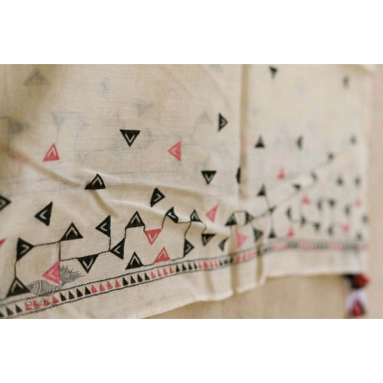 सूफियाना ~ Chanderi . Embroidered stoles { 3 }